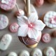 Cakepops fleurs + rayures